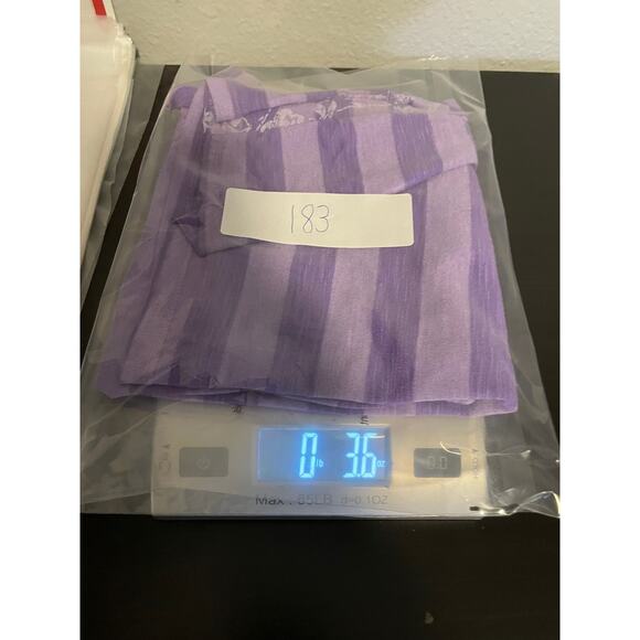 Glima Shirt Womens Small Purple Striped Floral Lightweight Tee Casual Artsy Y2K - Picture 8 of 8